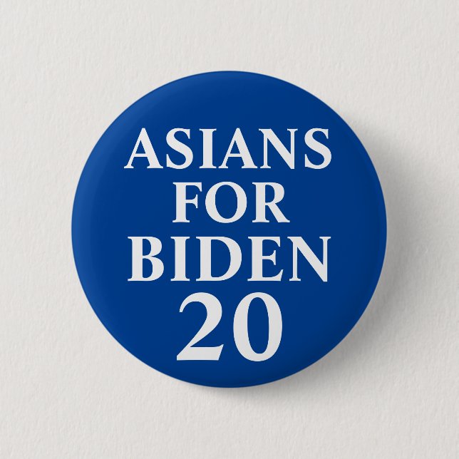 Asians For Biden Button (Front)