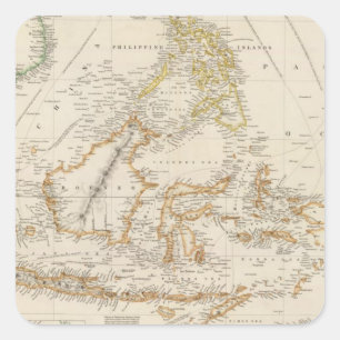 Asiatic Archipelago Square Sticker