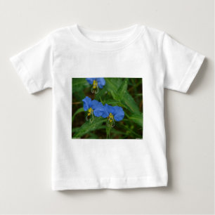 Asiatic Dayflower Blue WIldflower Apparel & Gifts Baby T-Shirt
