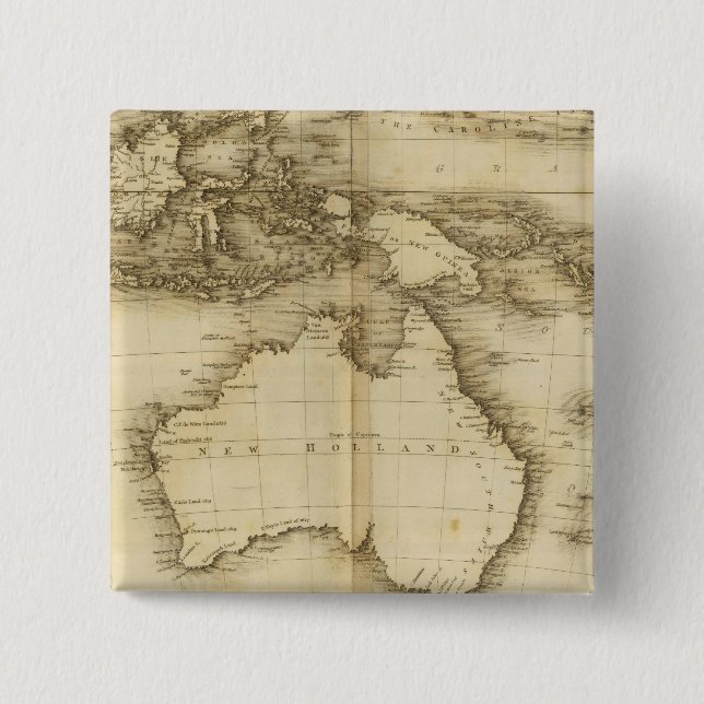 Asiatic Islands 15 Cm Square Badge (Front)