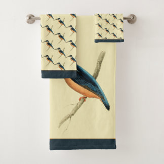 Asiatic Kingfisher Bath Towel Set