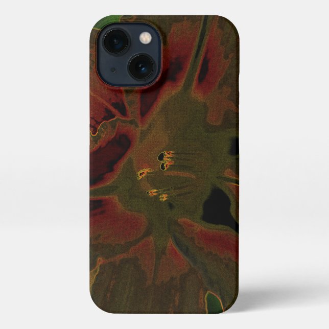 Asiatic lily NEON iPhone Case (Back)