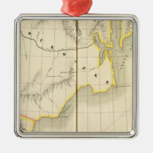 Asiatic Russia, Asia 19 Metal Tree Decoration