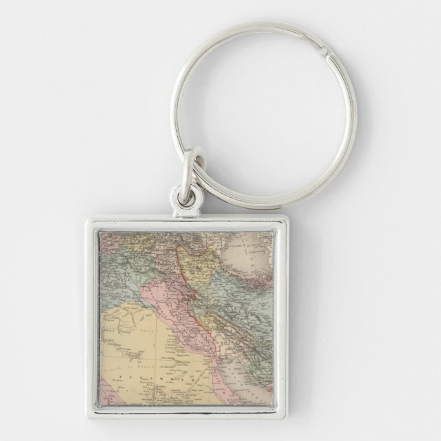 Asiatic Turkey and Persia Key Ring (Front)