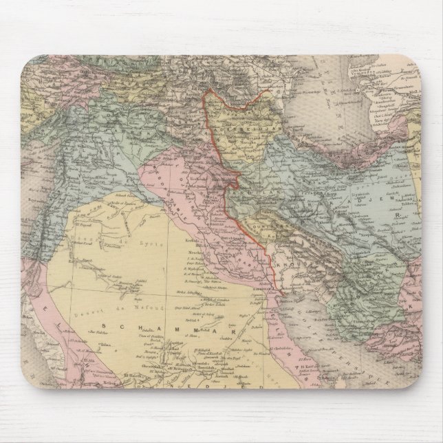 Asiatic Turkey and Persia Mouse Mat (Front)