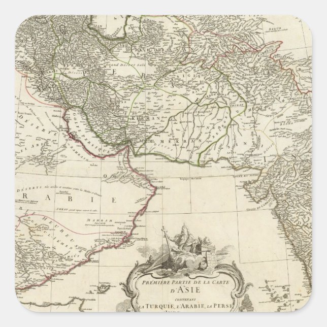 Asie 1 square sticker (Front)