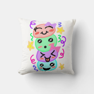 Asinat's Signature Emoji Stack - Decorative Throw Cushion