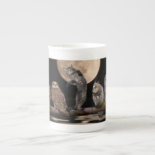 Asio dancing with the owls bone china mug (Front)