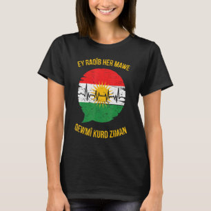 Asiti Kurdistan Flag Kurdisch Kurd Erbil Kurdi Kur T-Shirt