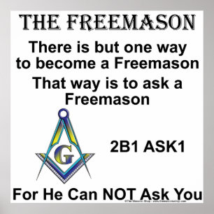 Ask A Mason Poster