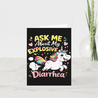 Ask about explosive diarrhea funny poop meme card
