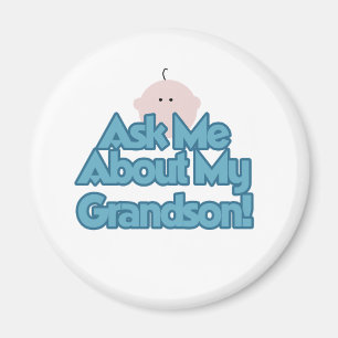 Ask About My Grandson Magnet