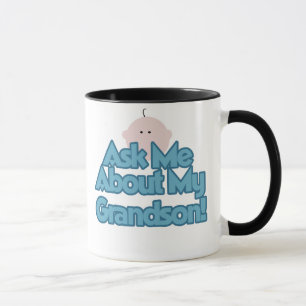 Ask About My Grandson Mug