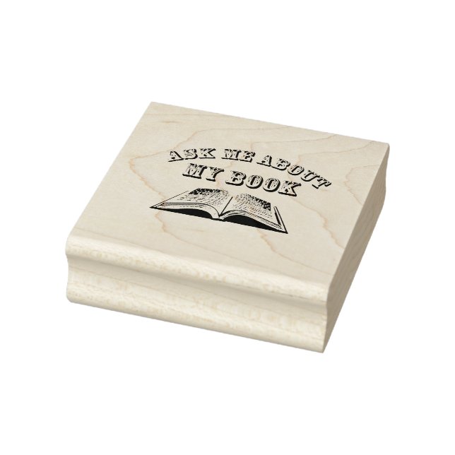 Ask About That Book Rubber Stamp (Stamp)