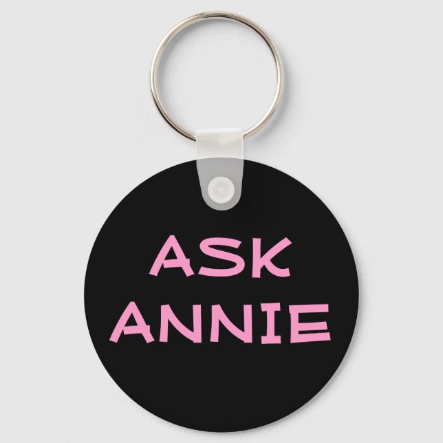 Ask Annie Keychain (Front)
