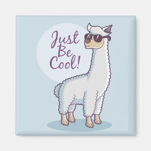 Ask Cool Llama Magnet