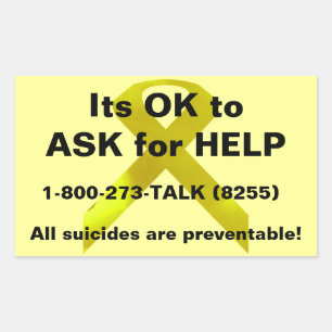 Ask for Help Sticker