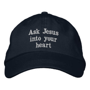 Ask Jesus Embroidered Hat