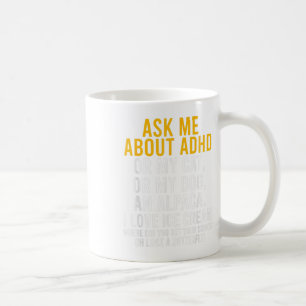Ask Me About Adhd Autism Mental Health Awareness Coffee Mug