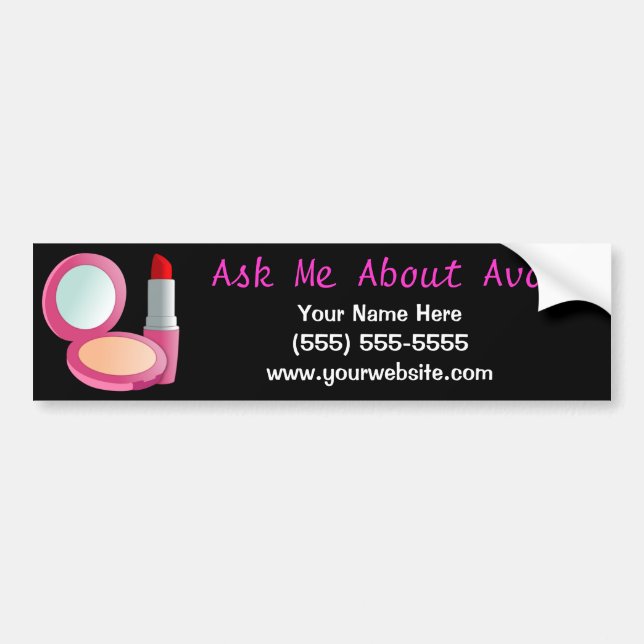 Ask Me About Avon Bumper Sticker (Front)