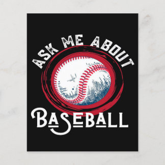 Ask Me About Baseball Flyer