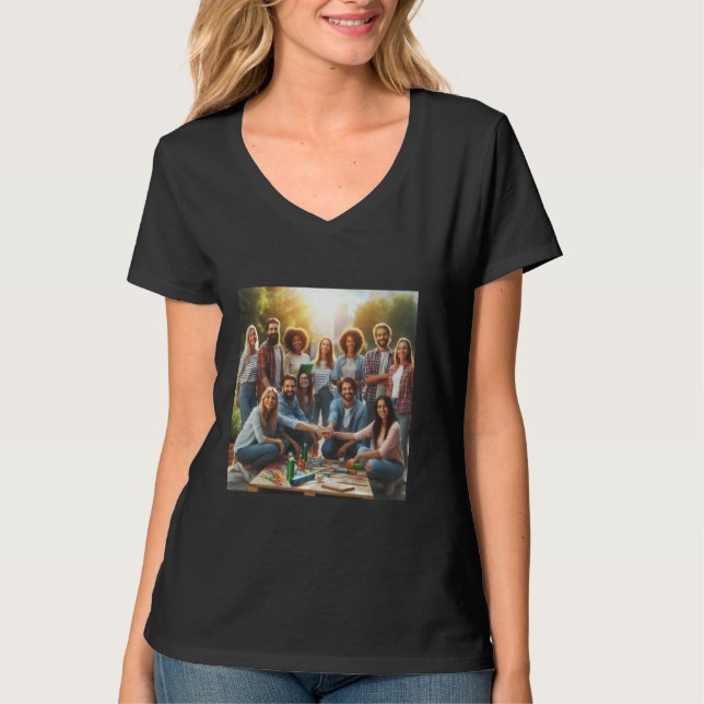 Ask Me About Cohesion - Love Peace Unity Respect T-Shirt (Front)