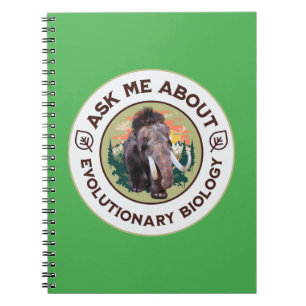 Ask Me About Evolutionary Biology Woolly Mammoth Notebook