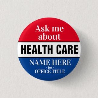 Ask Me About Health Care 3 Cm Round Badge