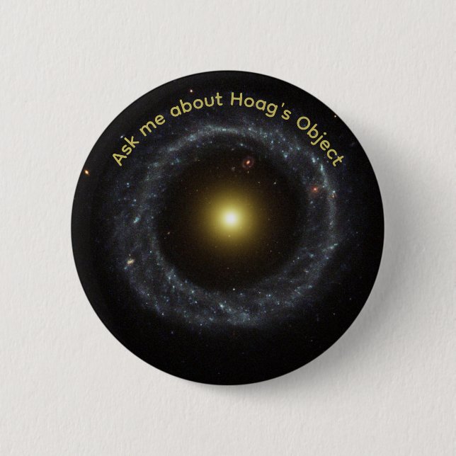Ask Me About Hoag's Object Conversation Starter 6 Cm Round Badge (Front)