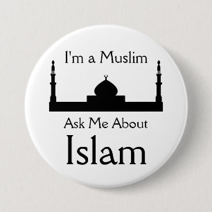 Ask Me About Islam 7.5 Cm Round Badge