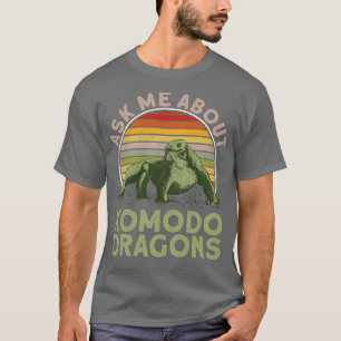 Ask Me About Komodo Dragons   Komodo Dragon Lizard T-Shirt