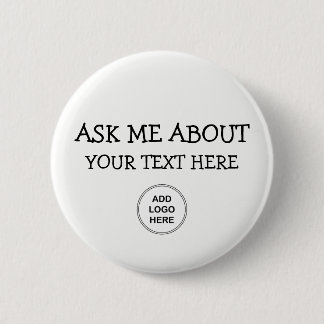 Ask Me About Logo Design 6 Cm Round Badge