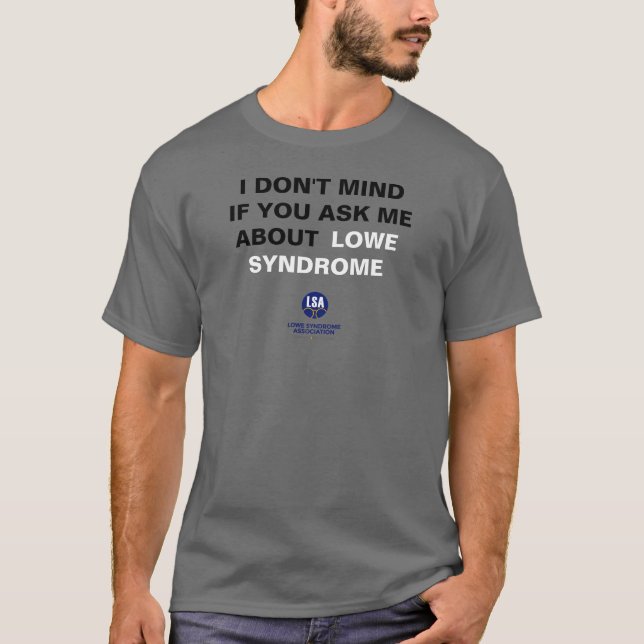Ask Me About LS - Basic Dark T-Shirt (Front)