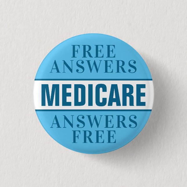 Ask Me About Medicare 3 Cm Round Badge (Front)