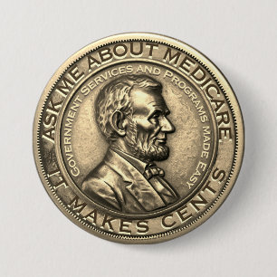 Ask Me About Medicare 7.5 Cm Round Badge