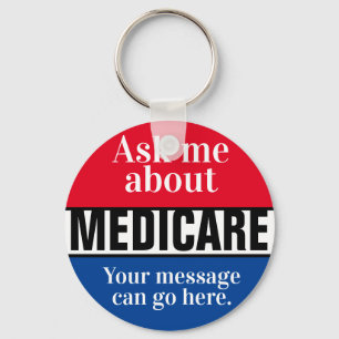 Ask Me About Medicare  Key Ring