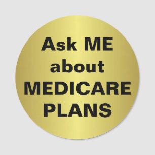 Ask ME about MEDICARE PLANS Name Tag