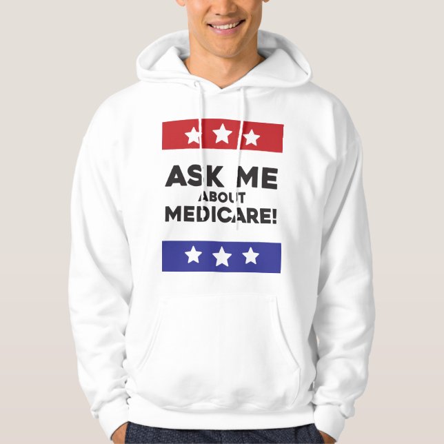 Ask Me About Medicare – Pullover Hoodie (Front)