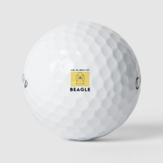 Ask me about my beagle dog golf balls