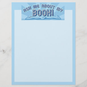 Ask me about my book. flyer