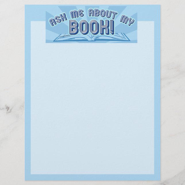 Ask me about my book. flyer (Front)