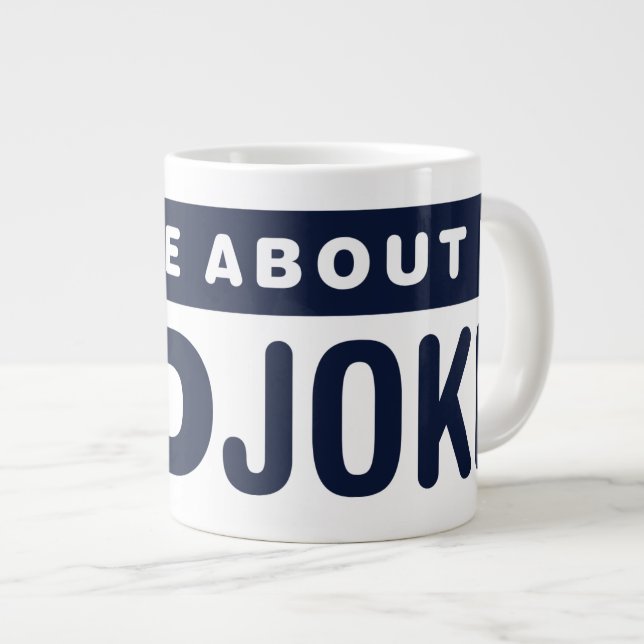 Ask Me About My Dad Jokes Large Coffee Mug (Front Right)