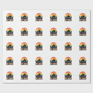 Ask Me About My Dogs Vintage Dog Lover Design_1 Wrapping Paper