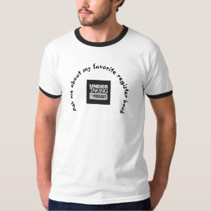 Ask me about my favourite register book T-Shirt