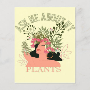 Ask Me About My Plants   Gift For Mum Flyer