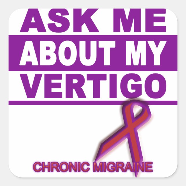 Ask Me About My Vertigo - Sticker (Front)