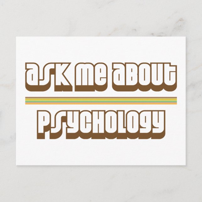 Ask Me About Psychology Postcard (Front)