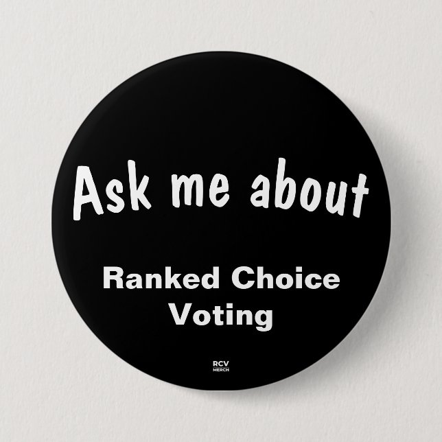 Ask me about RCV 7.5 Cm Round Badge (Front)