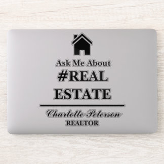 Ask Me About Real Estate Laptop