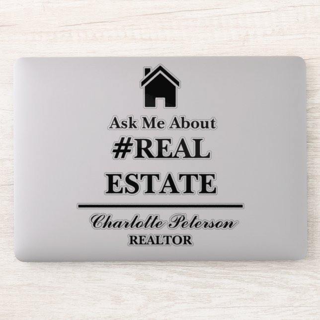 Ask Me About Real Estate Laptop (Computer)